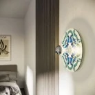 Aplique o plafón con pantalla IP44 efecto maiolica