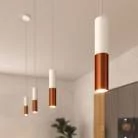 Lámpara de suspensión con pantalla metálica doble Tub-E14