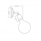 Fermaluce Color 90°, foco orientable