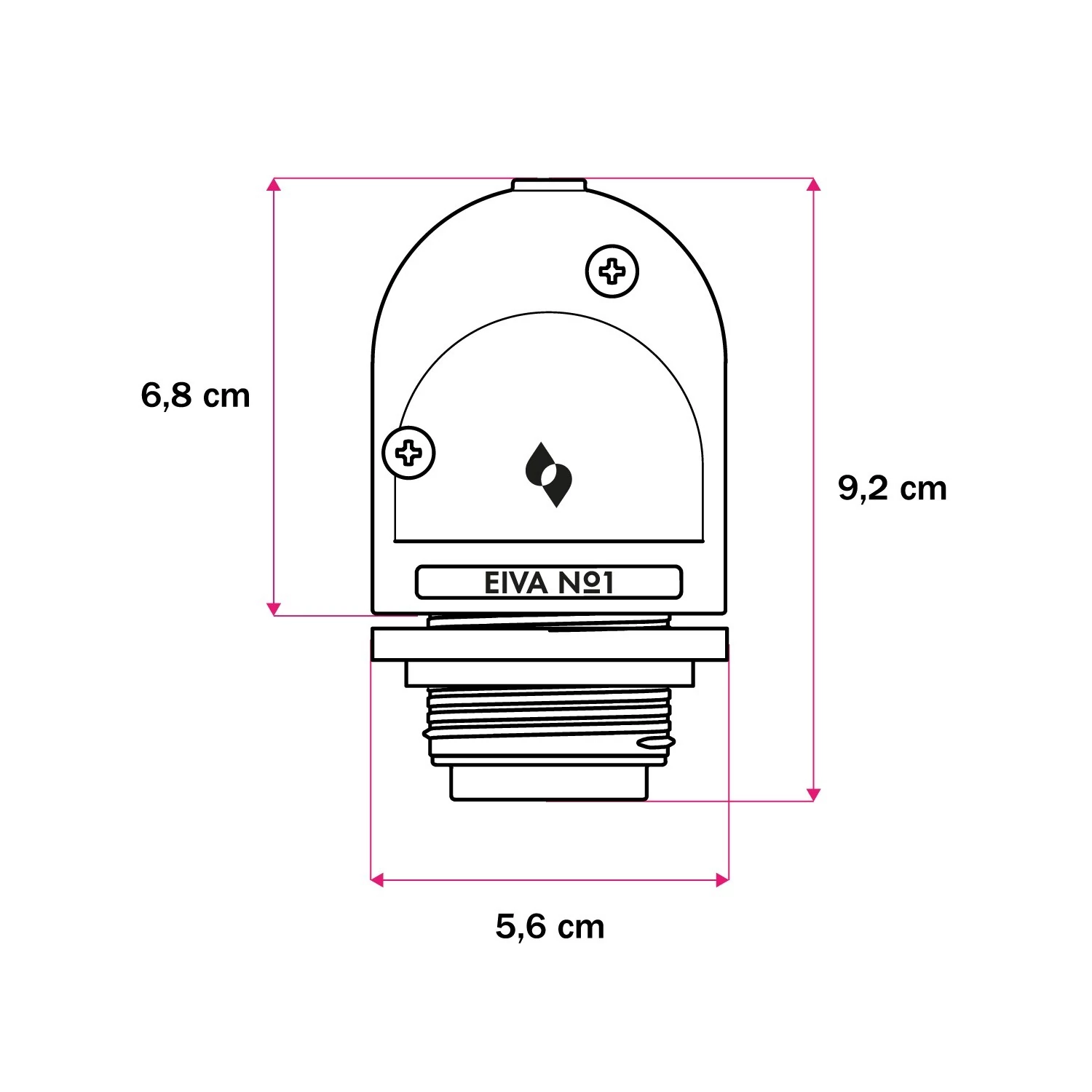 EIVA, portalámparas para cable exterior E27 IP65