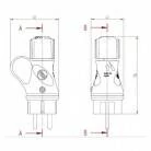 Enchufe eléctrico IP44 para exteriores