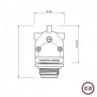 Eiva-2, portalámparas de exterior con doble salida IP65 E27