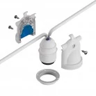 Eiva-2, portalámparas de exterior con doble salida IP65 E27