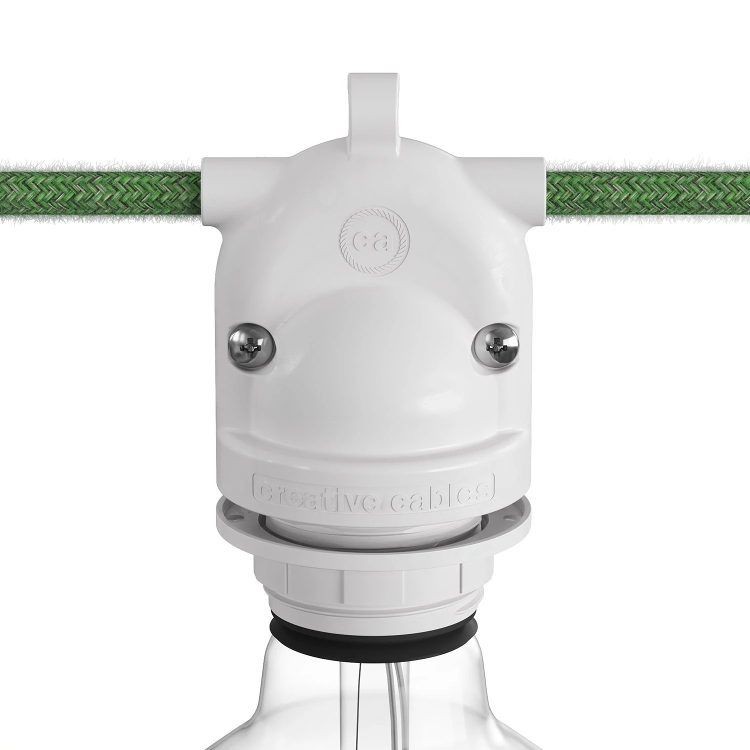 Eiva-2, portalámparas de exterior con doble salida IP65 E27