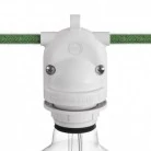 Eiva-2, portalámparas de exterior con doble salida IP65 E27