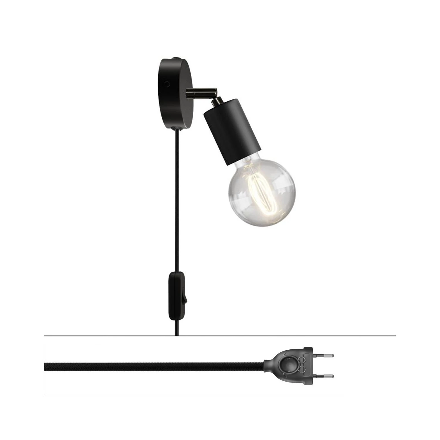Lámpara Spostaluce con articulación metálica orientable