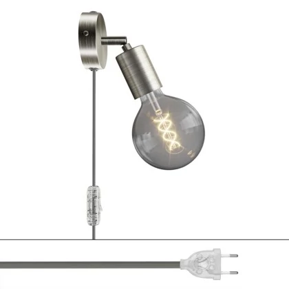 Lámpara Spostaluce con articulación metálica orientable