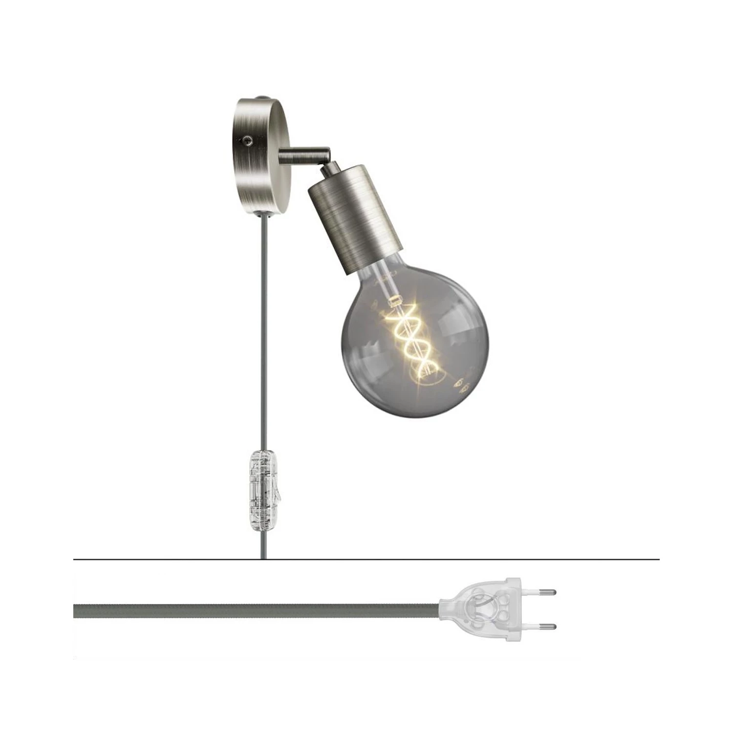 Lámpara Spostaluce con articulación metálica orientable