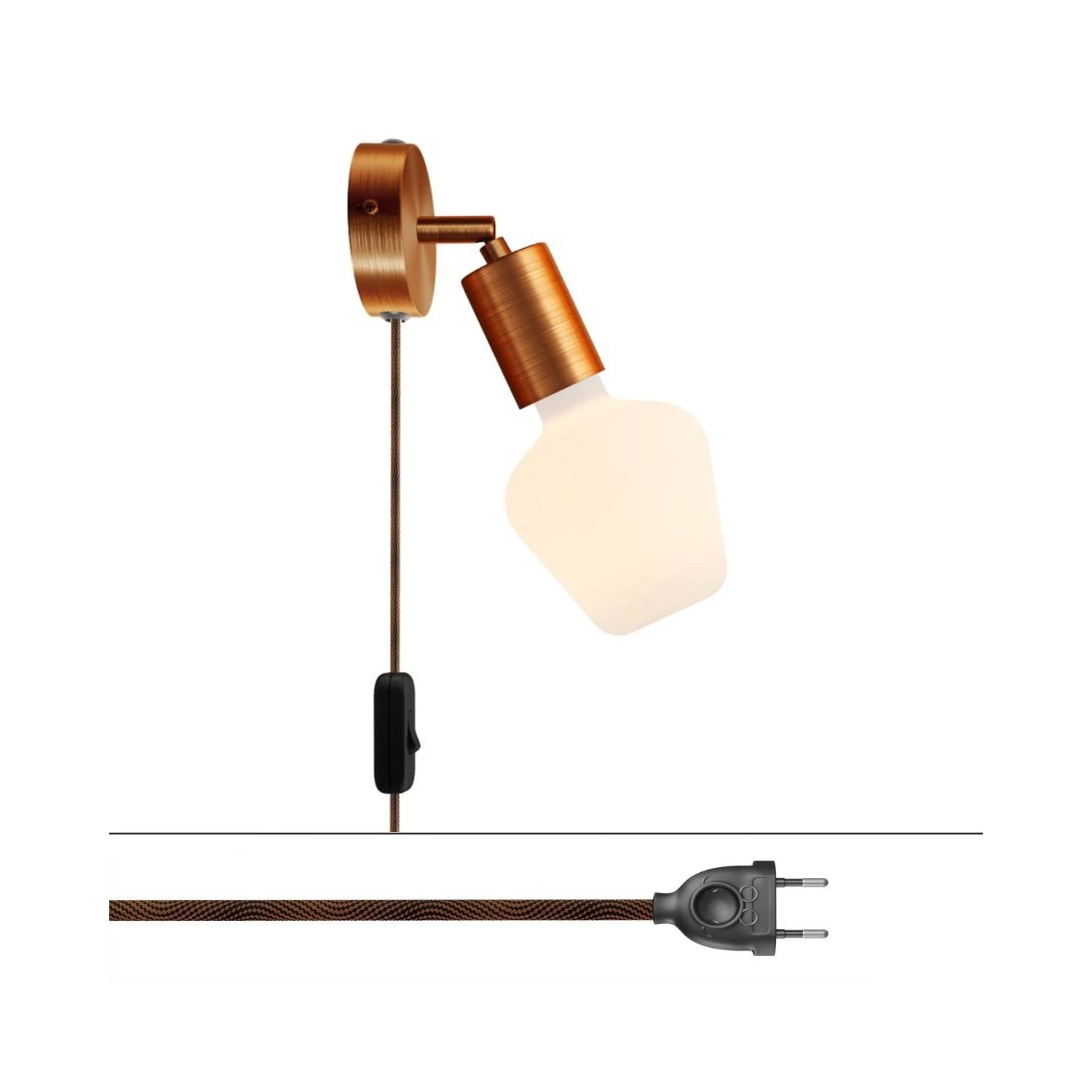 Lámpara Spostaluce con articulación metálica orientable