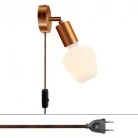 Lámpara Spostaluce con articulación metálica orientable
