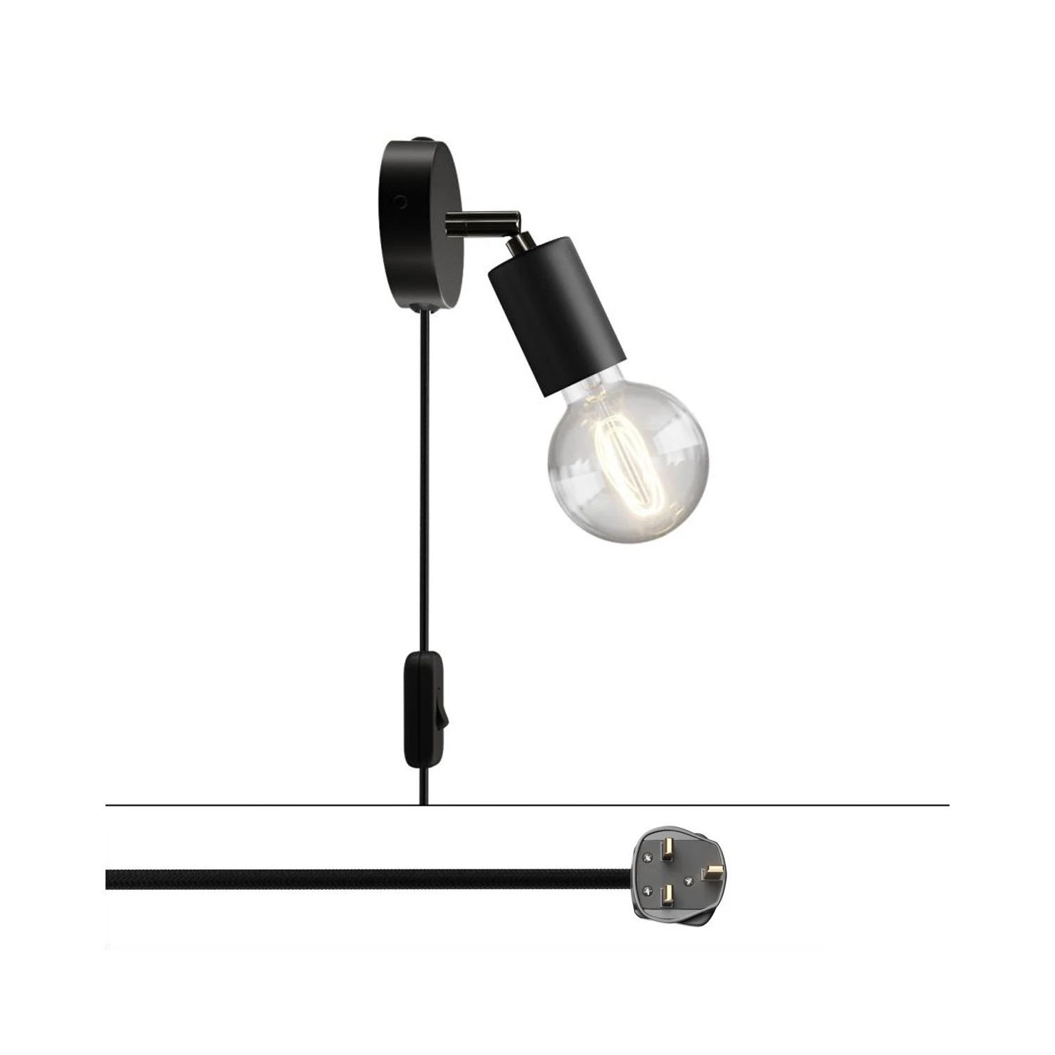 Lámpara Spostaluce con articulación metálica orientable