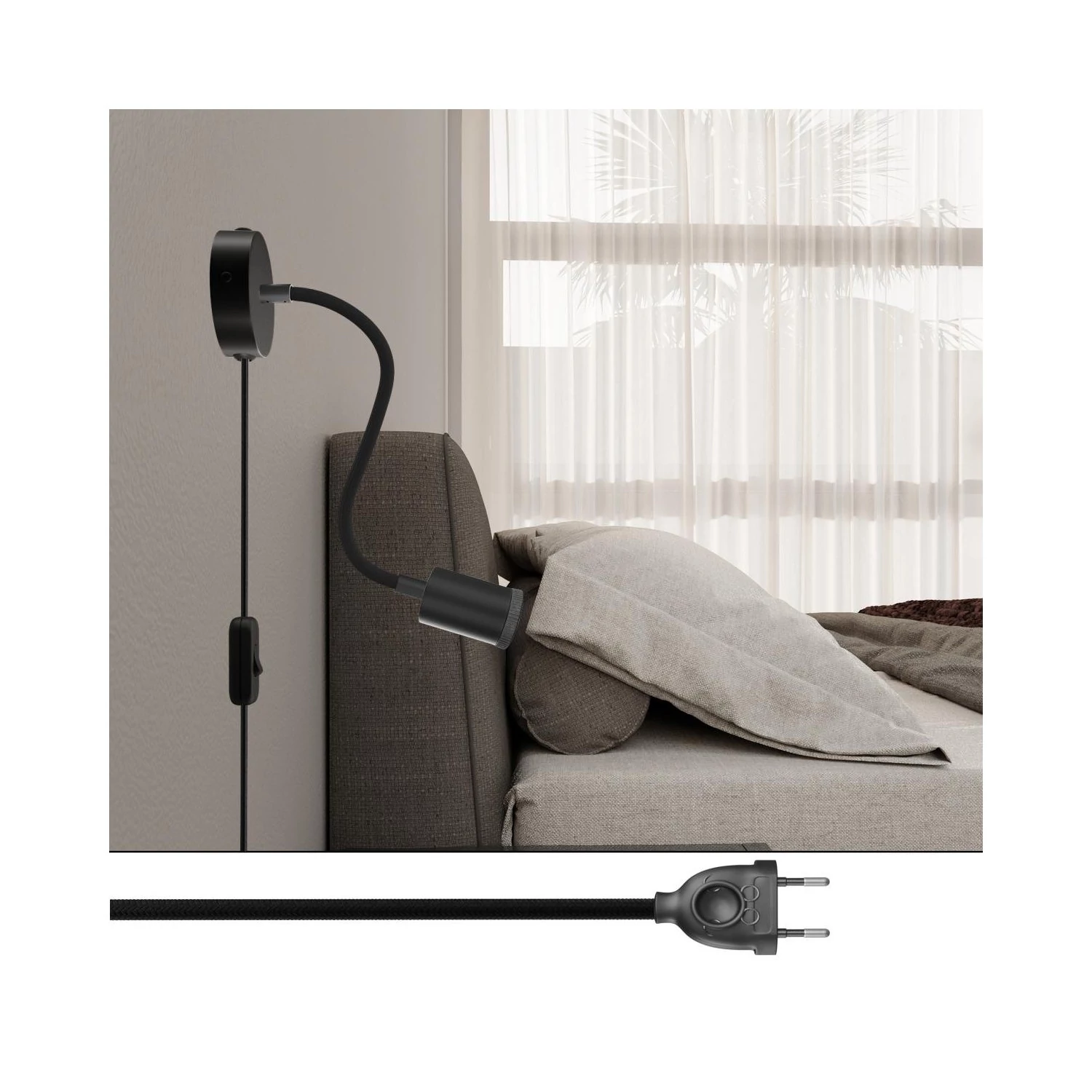 Lámpara Spostaluce orientable Flex 30 con foco GU1d0