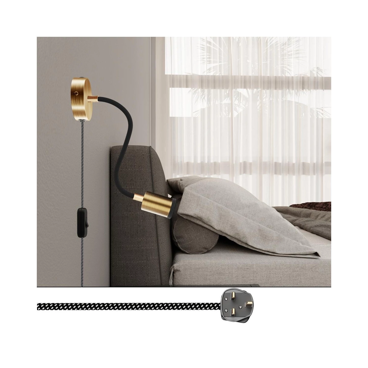Lámpara Spostaluce orientable Flex 30 con foco GU1d0