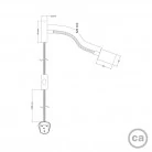 Lámpara Spostaluce orientable Flex 30 con foco GU1d0