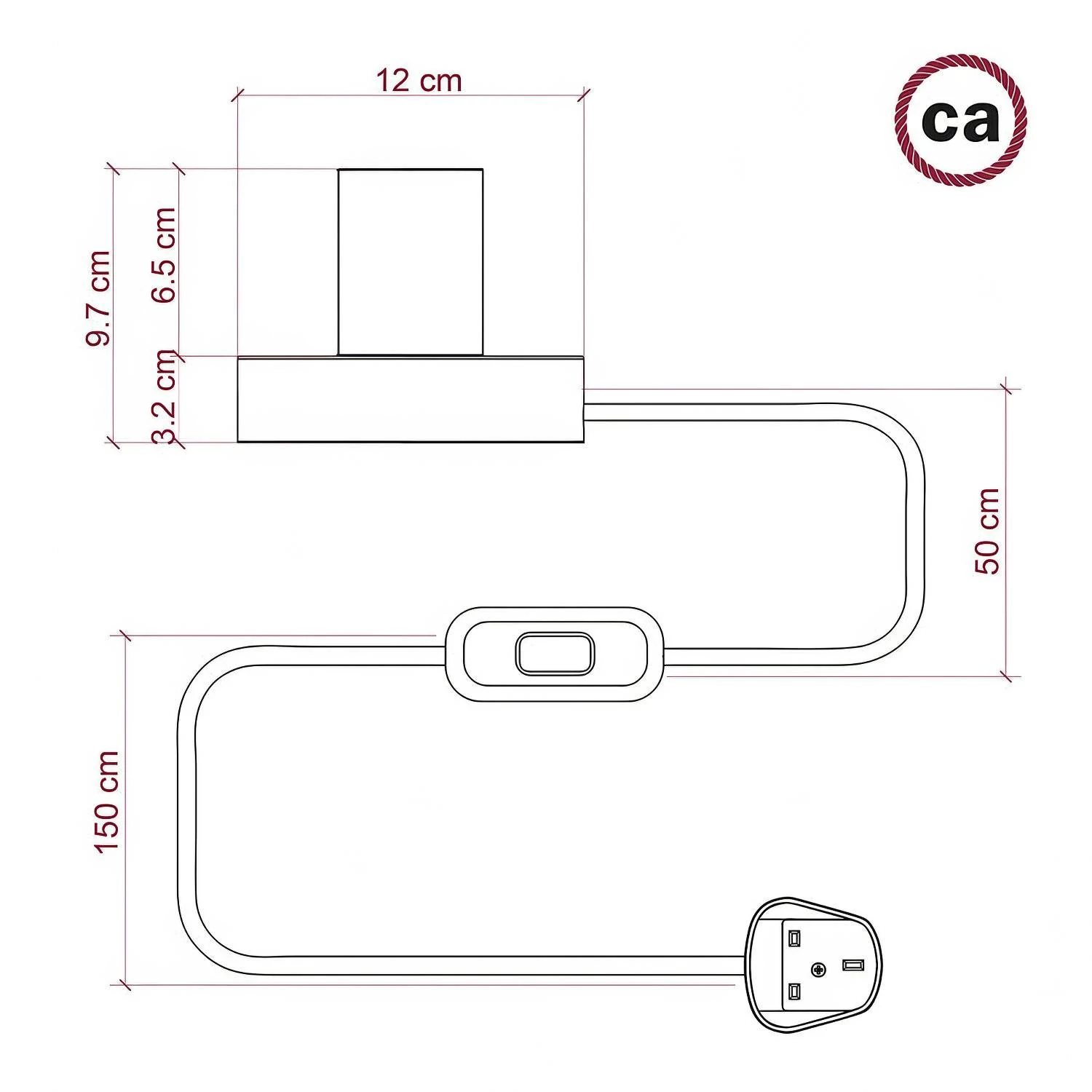 Lámpara de mesa BOLAS DE LECTIRA - Creative Cables