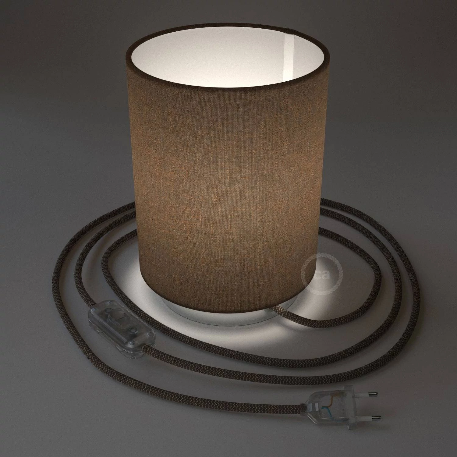 Cilindro Marrón Camelot: lámparas de noche - Creative Cables