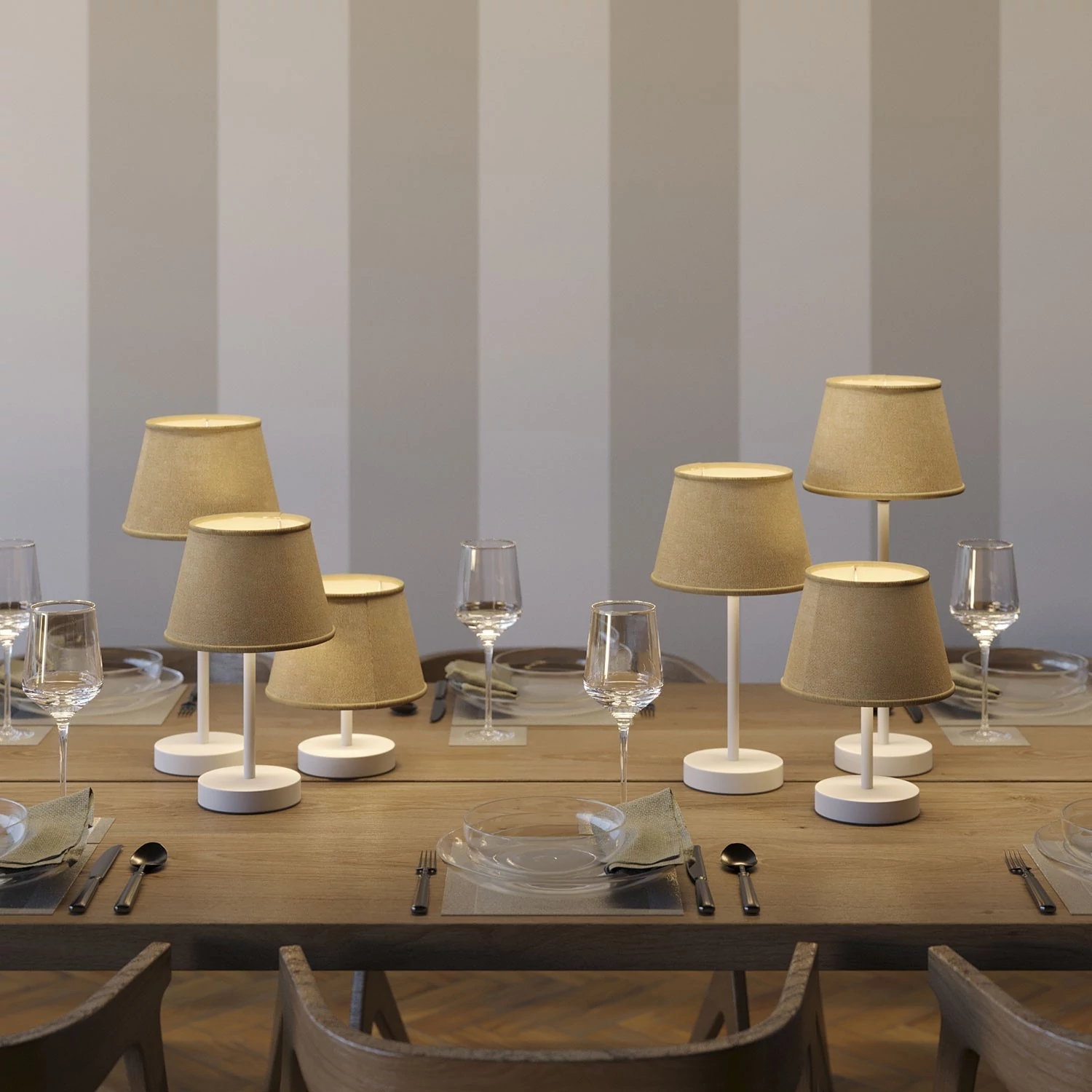 Alzaluce, lámpara de mesa tradicional con pantalla Imperio