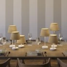 Alzaluce, lámpara de mesa tradicional con pantalla Imperio