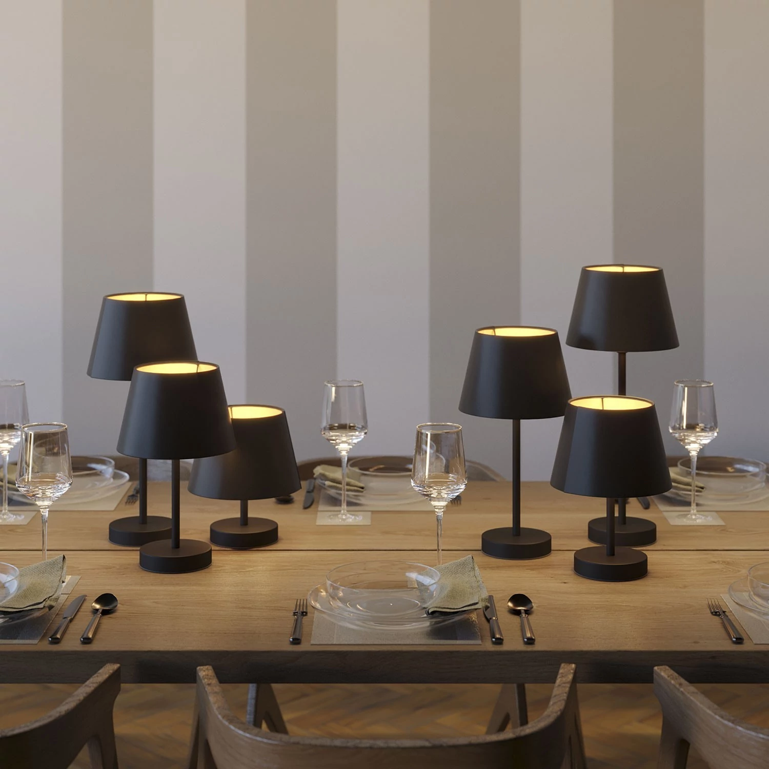Alzaluce, lámpara de mesa tradicional con pantalla Imperio