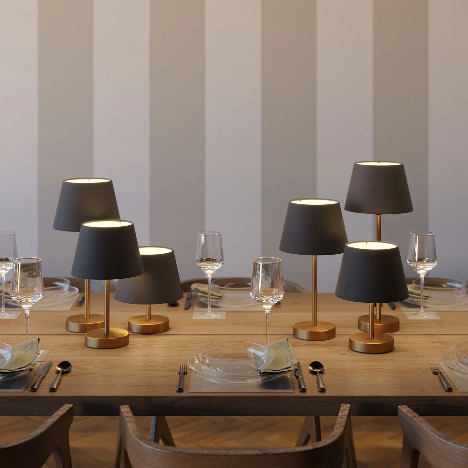 Alzaluce, lámpara de mesa tradicional con pantalla Imperio