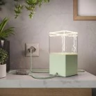 Posaluce Cubetto Color, lámpara de mesa en madera