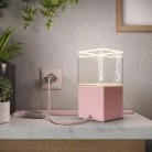 Posaluce Cubetto Color, lámpara de mesa en madera