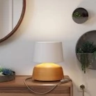 Lámpara de mesa Copa de cerámica y con pantalla Athena