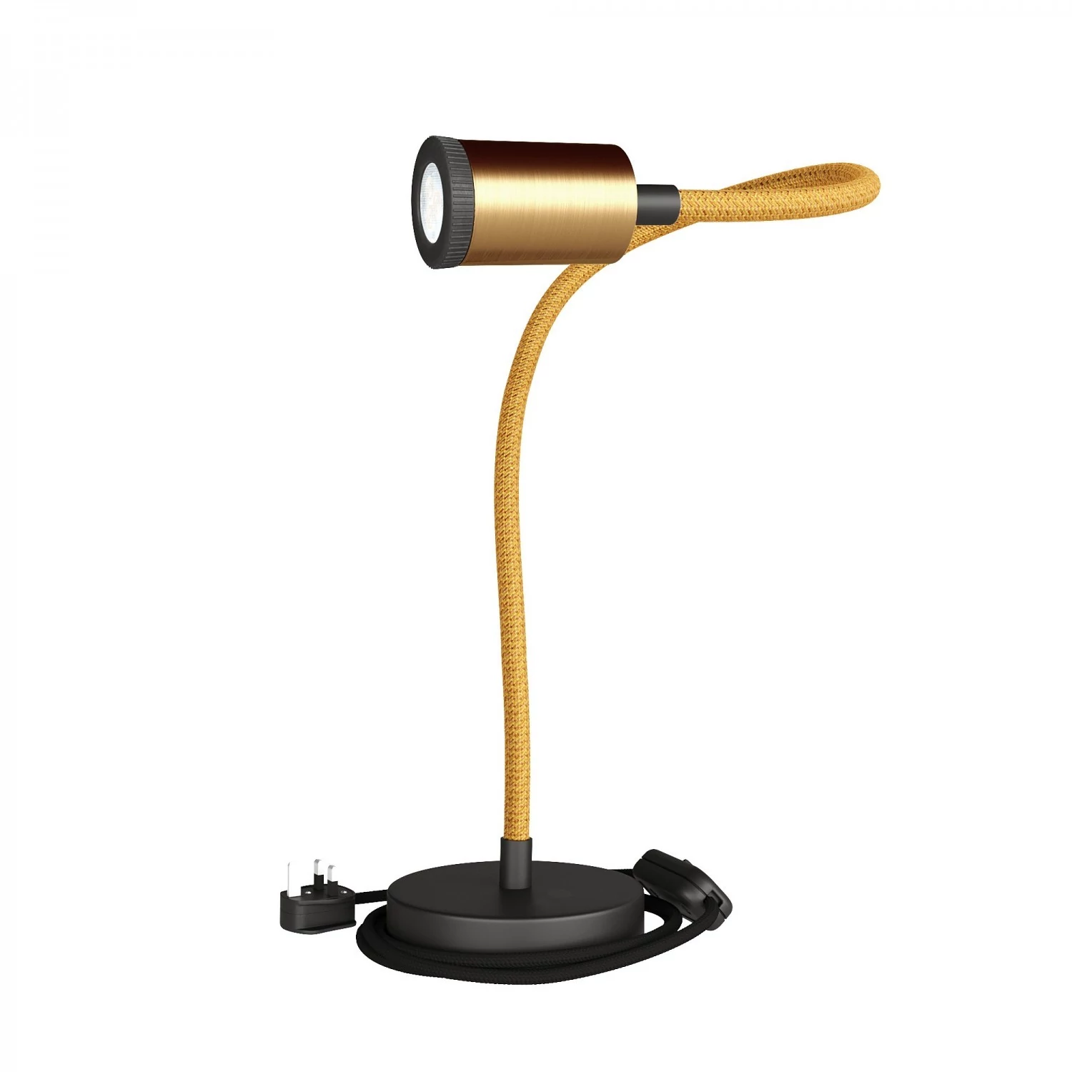 Lámpara de mesa articulada Table Flex GU1d0 con mini foco LED