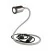 GU1d-one Lámpara articulada sin base con mini foco LED