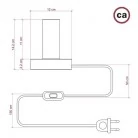 Posaluce  en madera  Large Lámpara de mesa