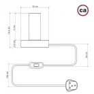 Posaluce  en madera  Large Lámpara de mesa
