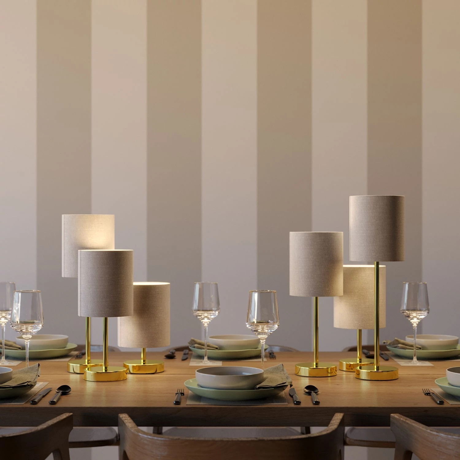 Alzaluce - lámpara de mesa para pantalla con enchufe de dos clavijas