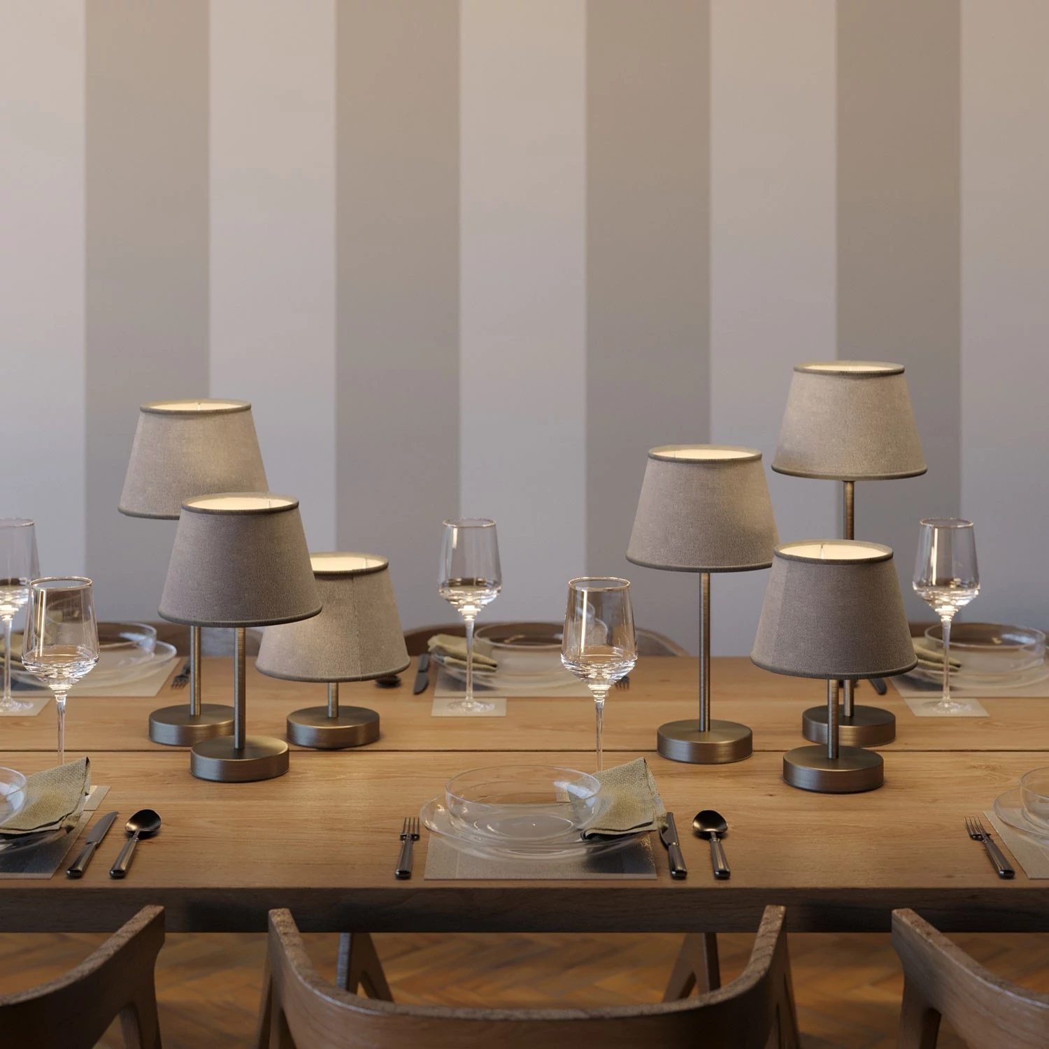 Alzaluce - lámpara de mesa para pantalla con enchufe de dos clavijas