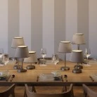 Alzaluce - lámpara de mesa para pantalla con enchufe de dos clavijas
