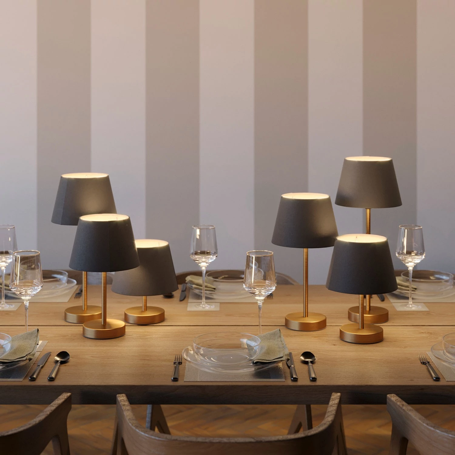 Alzaluce - lámpara de mesa para pantalla con enchufe de dos clavijas