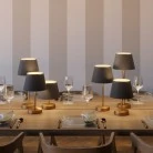 Alzaluce - lámpara de mesa para pantalla con enchufe de dos clavijas