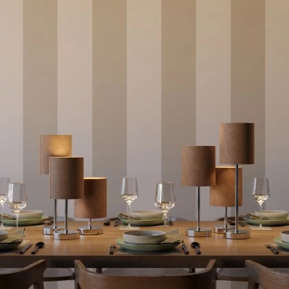 Alzaluce - lámpara de mesa para pantalla con enchufe de dos clavijas