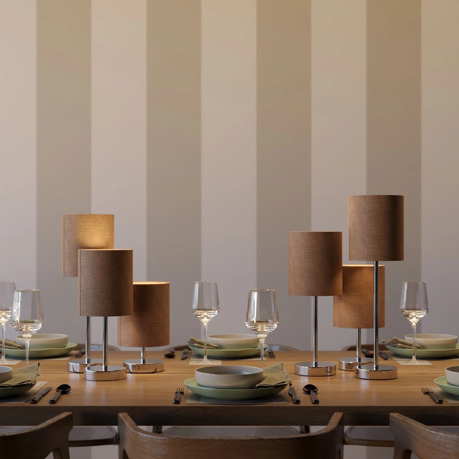 Alzaluce - lámpara de mesa para pantalla con enchufe de dos clavijas