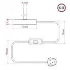 Lámpara de mesa flotante Alzaluce Globo en metal