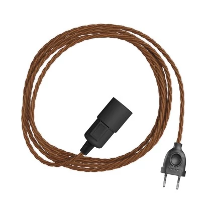 Snake Twisted - Lámpara enchufable de tejido trenzado
