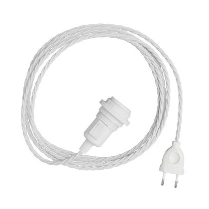 SnakeTwisted para lámpara Lámpara enchufable tejido trenzado