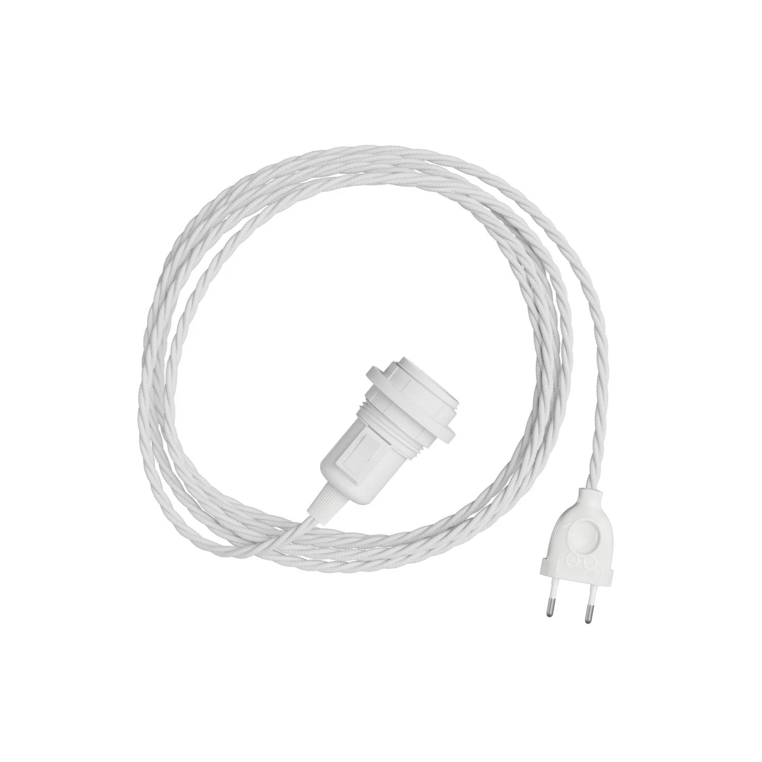 SnakeTwisted para lámpara Lámpara enchufable tejido trenzado