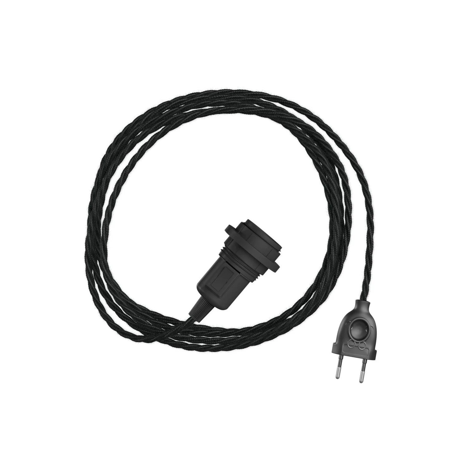 SnakeTwisted para lámpara Lámpara enchufable tejido trenzado