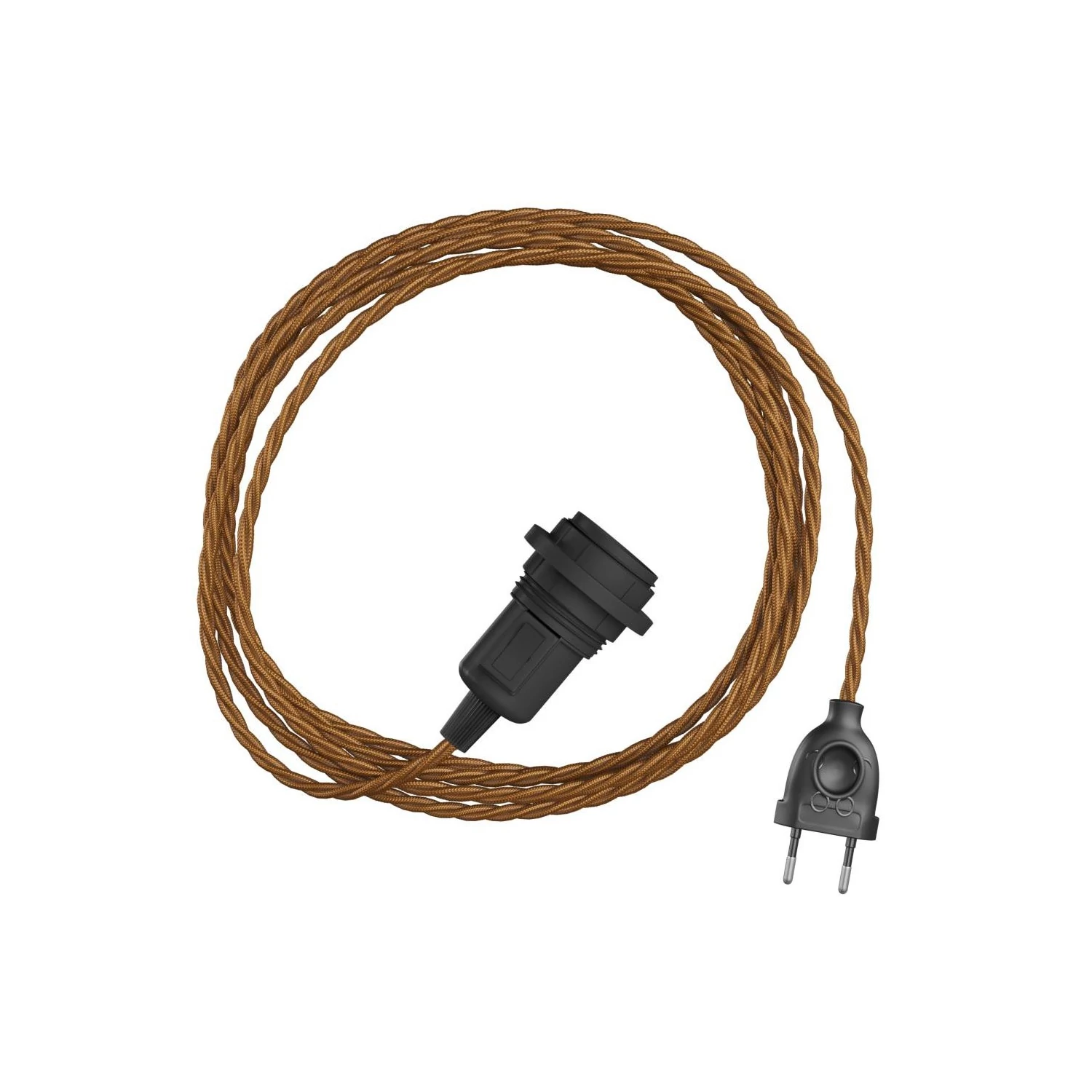 SnakeTwisted para lámpara Lámpara enchufable tejido trenzado