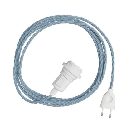 SnakeTwisted para lámpara Lámpara enchufable tejido trenzado