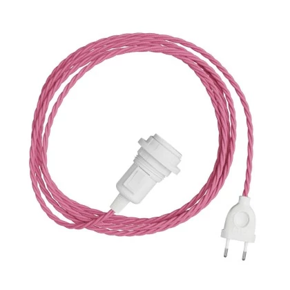 SnakeTwisted para lámpara Lámpara enchufable tejido trenzado