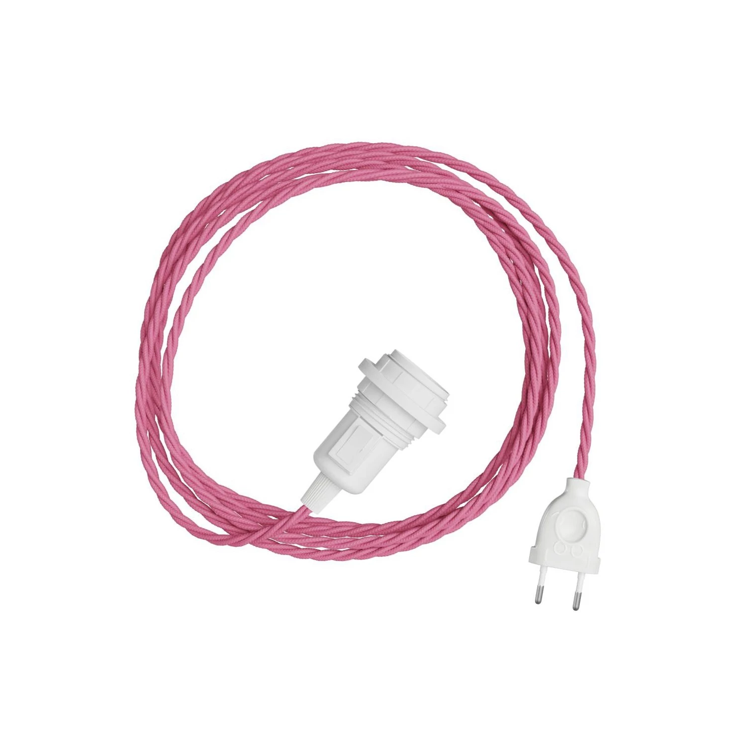 SnakeTwisted para lámpara Lámpara enchufable tejido trenzado