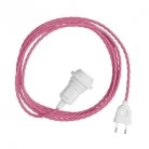 SnakeTwisted para lámpara Lámpara enchufable tejido trenzado