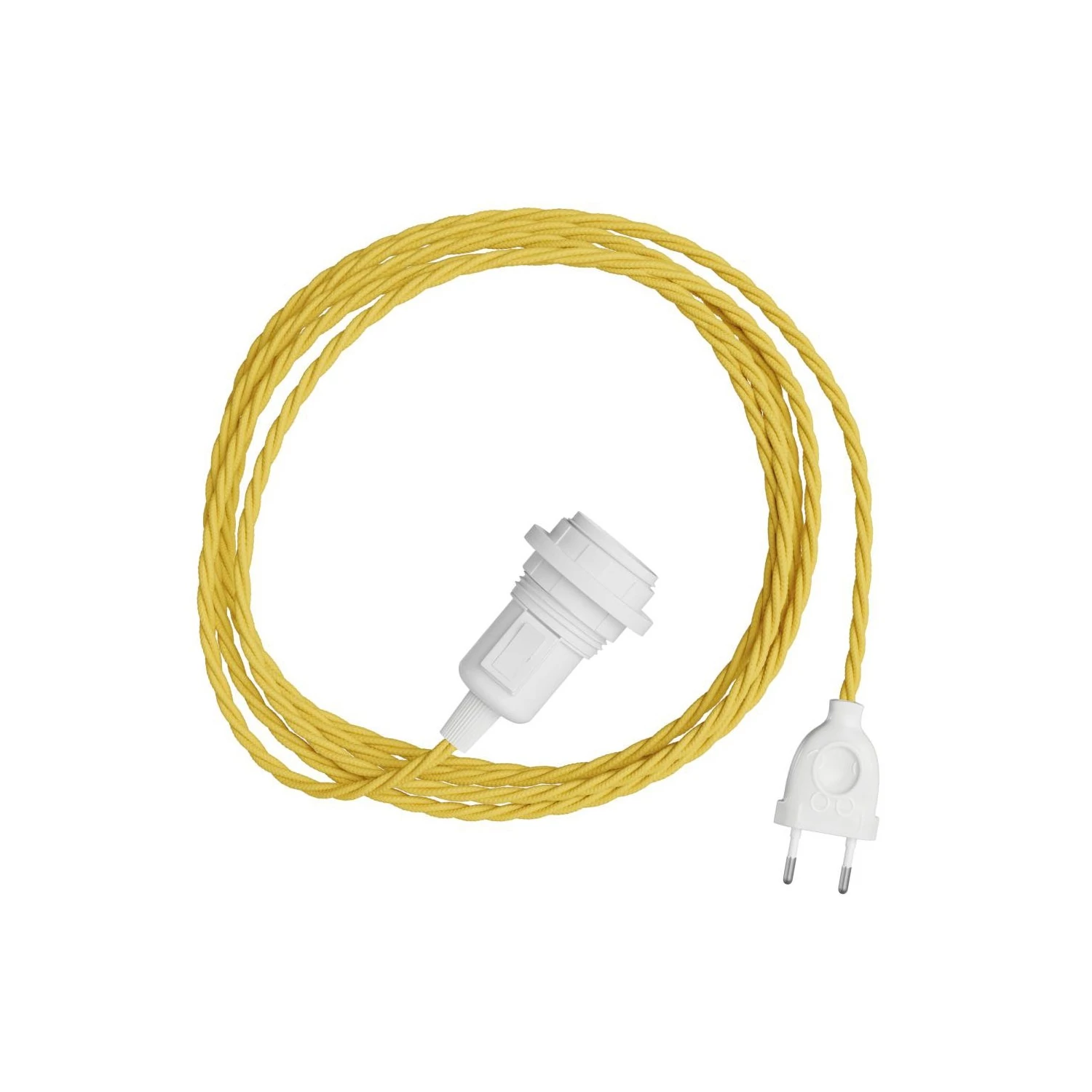 SnakeTwisted para lámpara Lámpara enchufable tejido trenzado