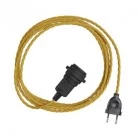 SnakeTwisted para lámpara Lámpara enchufable tejido trenzado